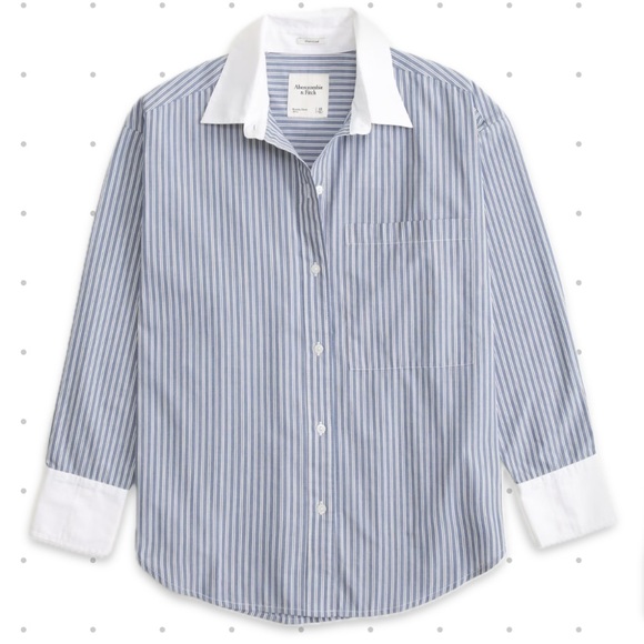 Abercrombie & Fitch Tops - abercrombie oversized poplin shirt